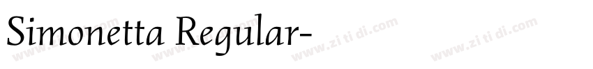 Simonetta Regular字体转换